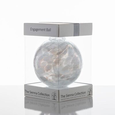 Boule Spirituelle 10cm - Fiançailles - Blanc