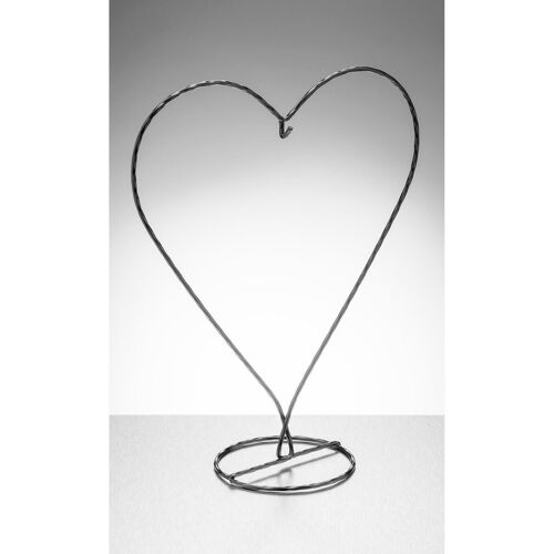 Heart Shaped Display Stand - Black