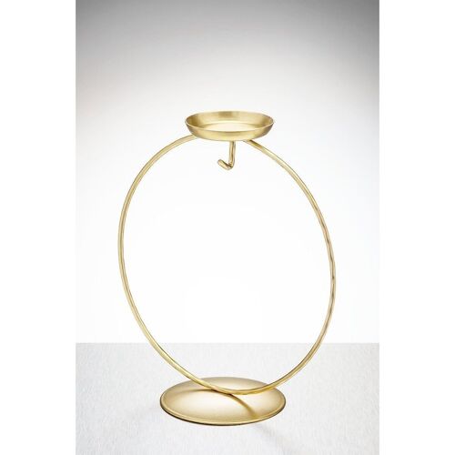 Display Stand - Circular Tea Light - Gold
