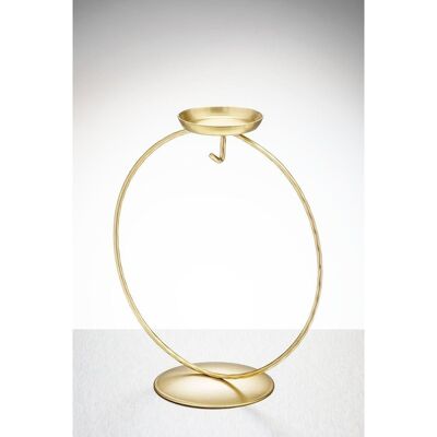 Display Stand - Circular Tea Light - Gold