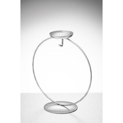 Display Stand - Circular Tea Light - Silver