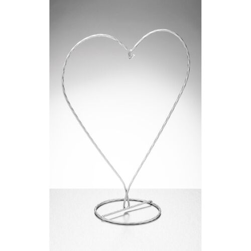 Heart Shaped Display Stand - Silver