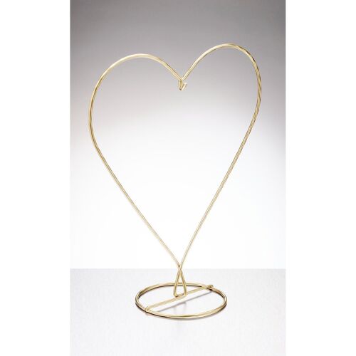 Heart Shaped Display Stand - Gold