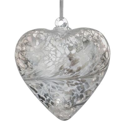 Corazón de la Amistad 8cm - Plata Pastel