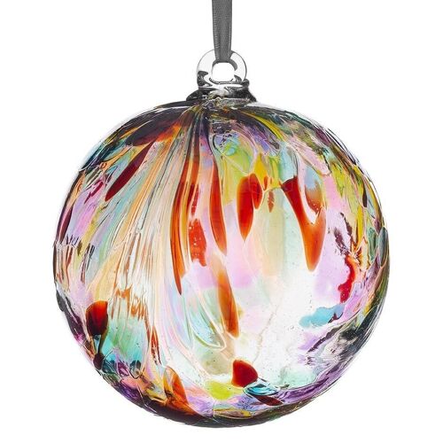 10cm Friendship Ball - Feather Design - Multicoloured