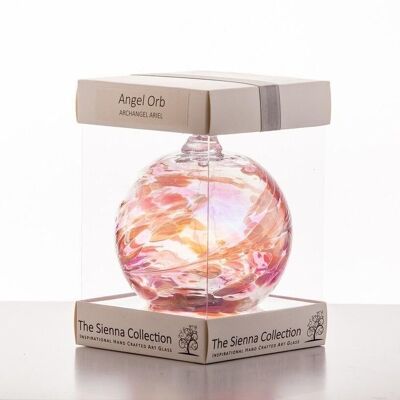 10cm Angel Orb - Ariel / Rose Quartz