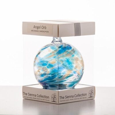 Orbe Ange 10cm - Sandalphon / Turquoise