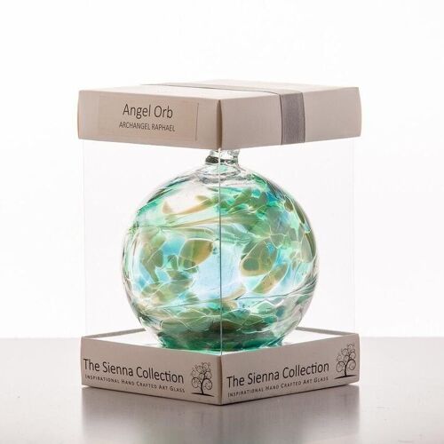 10cm Angel Orb - Raphael / Emerald