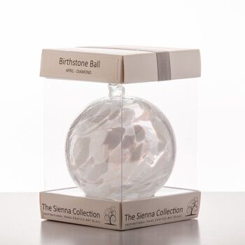 Boule de Naissance 10cm - Avril/Diamant 1