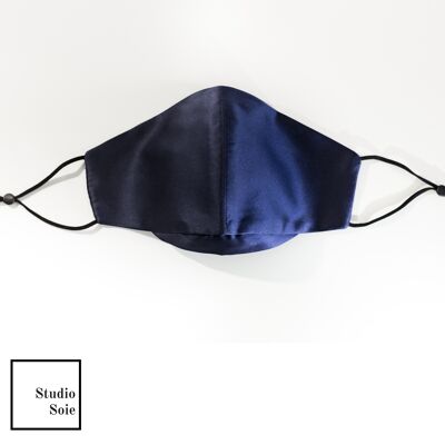 The Silk Mask - Navy Blue