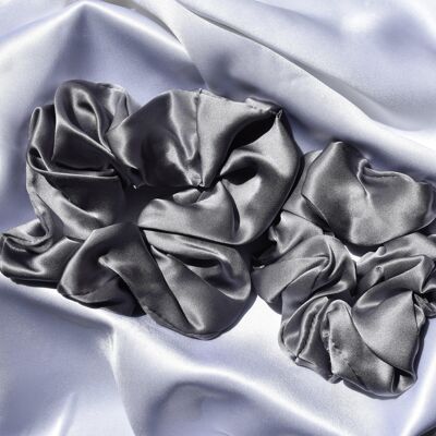 2 x Scrunchies de seda - Gris