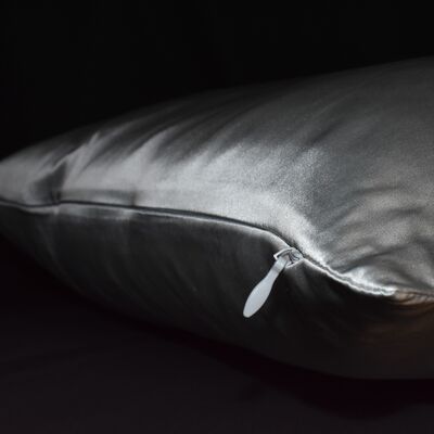 Funda de almohada de seda - 50x70cm - Gris | 22MM