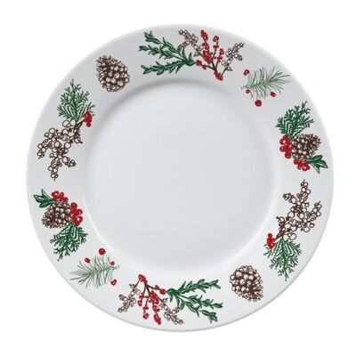 Assiette de service Jardin de Noël