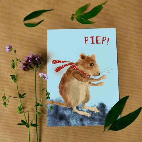 Greeting card Mouse (Beep)