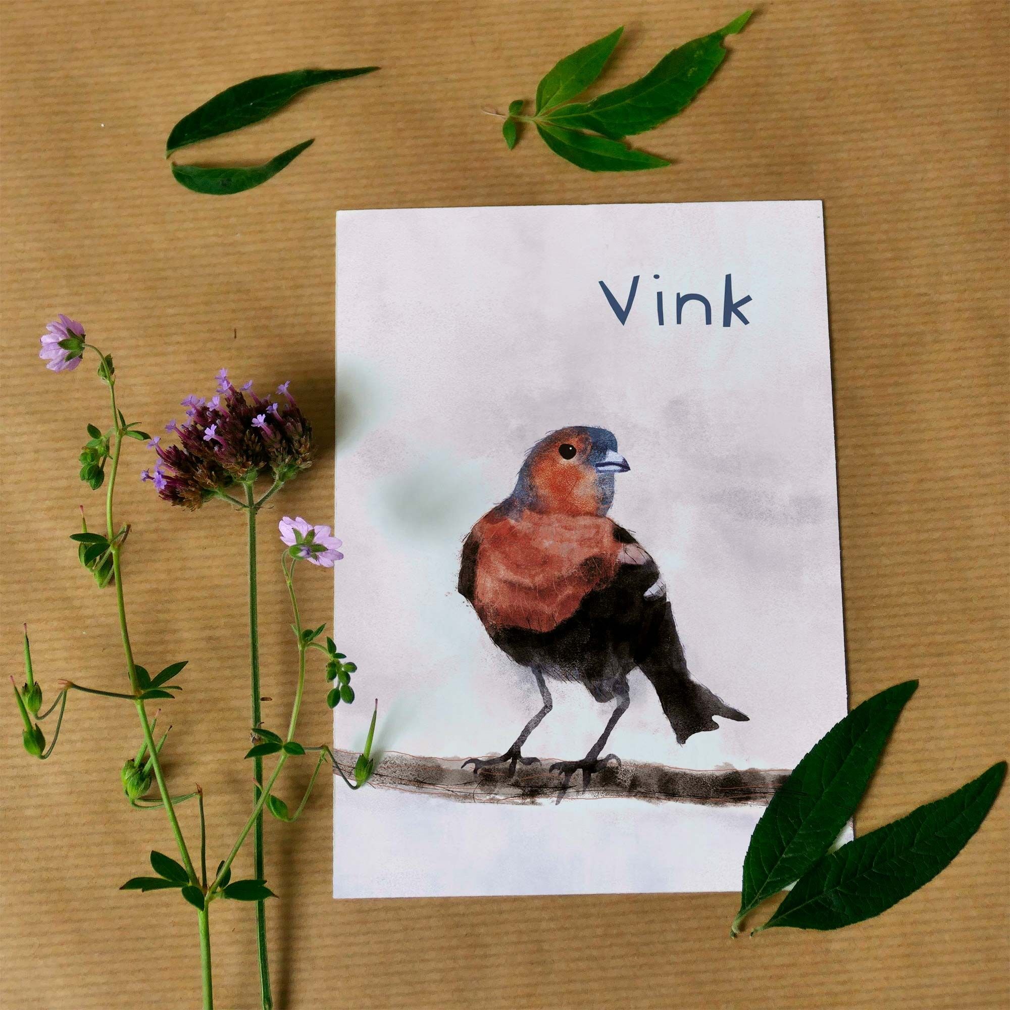 Biglietto d'auguri Fringuello