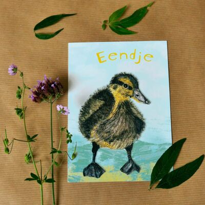 Greeting card Duckling