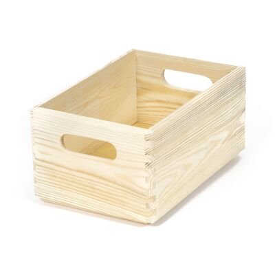 Storage Box, Natural Wood, S