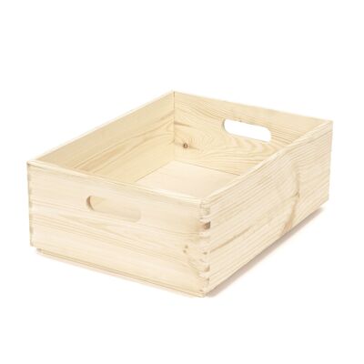 Almacenamiento Caja de almacenamiento, madera natural, M