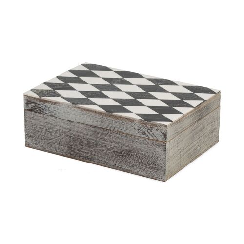 Jaipur Boîte de rangement, Gris, RAN9288