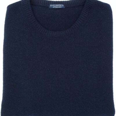 Felpa in cashmere blu navy