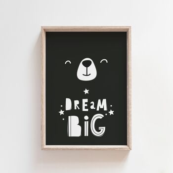 Dream Big Nursery Print-A4