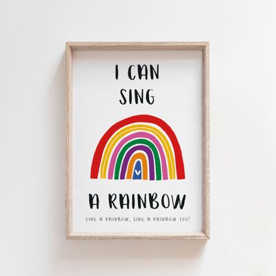 Ich kann einen Regenbogen singen-A4