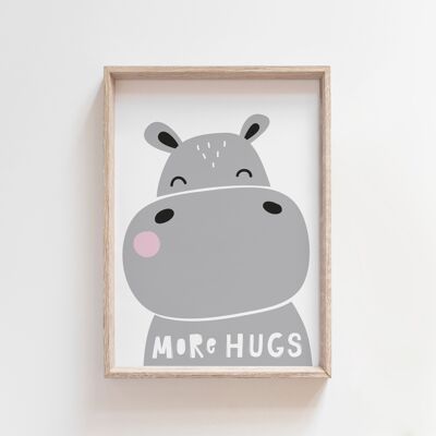 More Hugs Nursery Print-A3