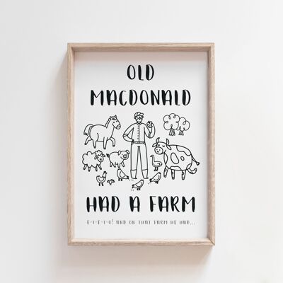 El viejo MacDonald tenía una granja A3
