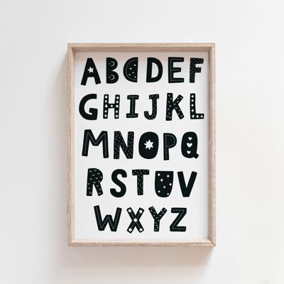 Scandi Alphabet-A3