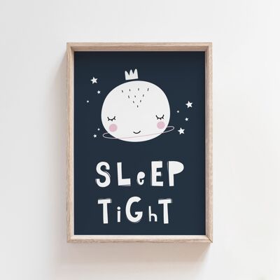 Impresión de guardería Sleep Tight-A4