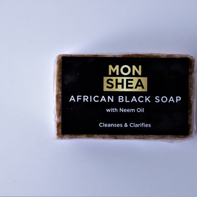 African Black Soap 142g  Unscented  for acne, eczema and oily skin - 1 bar 142g