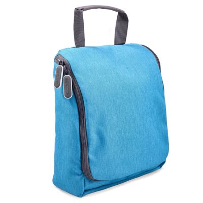 Borsa da toilette grande blu da appendere