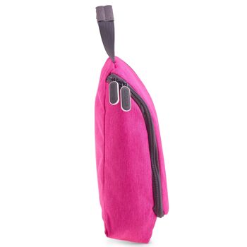 Grande trousse de toilette rose à suspendre 5