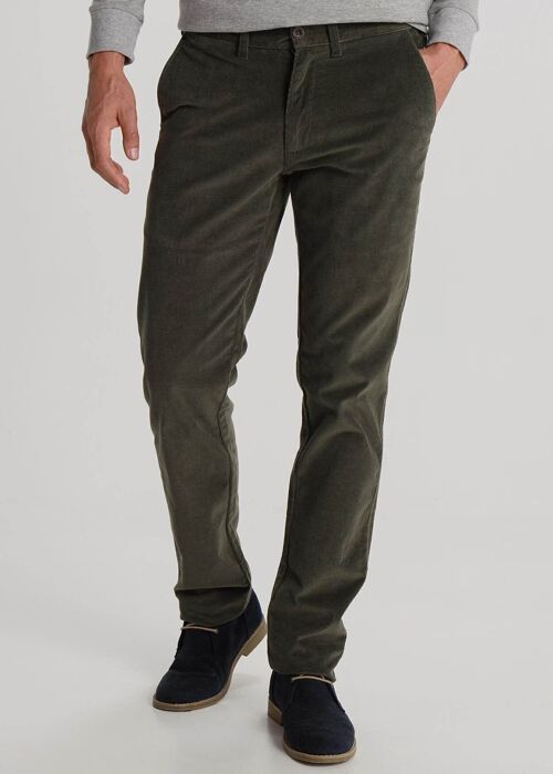 BENDORFF - Corduroy Chino Trousers |  Green-279