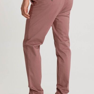 BENDORFF - Pantalon chino slim en satin | Violet-239