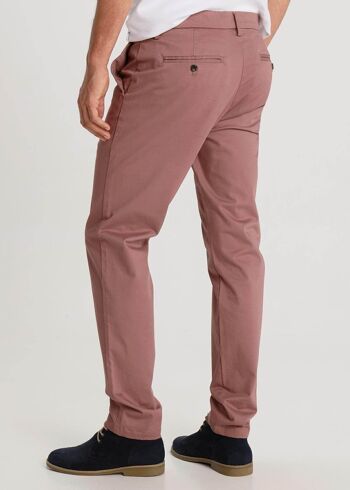 BENDORFF - Pantalon chino slim en satin | Violet-239