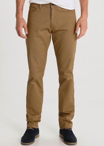 BENDORFF - Pantalon 5 Poches Sergé Couleurs | Marron-286