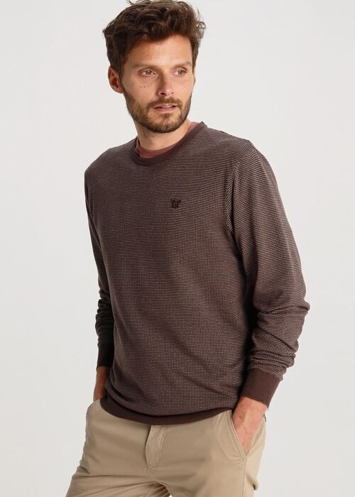 BENDORFF - Basic Box Neck Pullover Blend | Brown-288