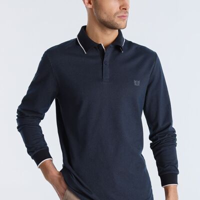 BENDORFF - Polo shirt Jaquard Collar Structure | Blue-269