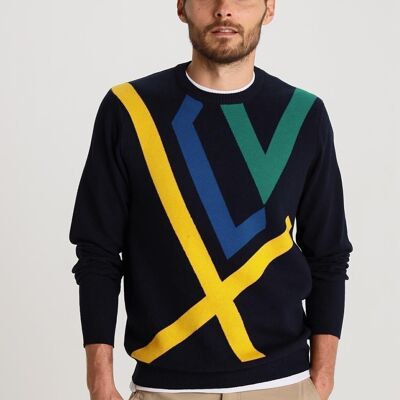 BENDORFF - Intarsia Xcv95 Sweater | Blue-269