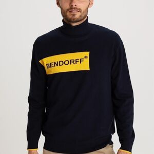 BENDORFF - Pull à col roulé en intarsia | Bleu-269