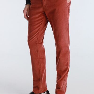 BENDORFF - Pantalon chino en velours côtelé | Marron-287