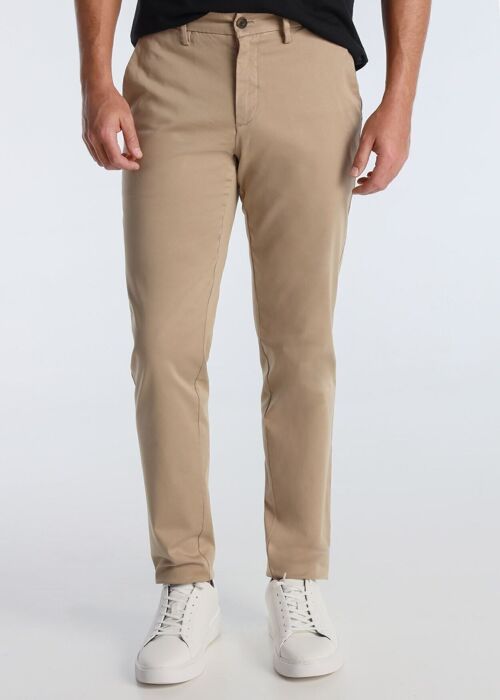 BENDORFF - Pantalon Chino Slim Saten | Brown-282