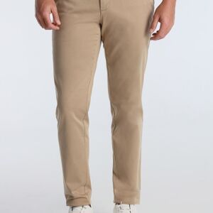 BENDORFF - Pantalon chino slim en satin | Marron-282