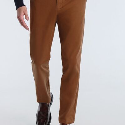 BENDORFF - Pantalon Chino Slim Saten | Brown-285