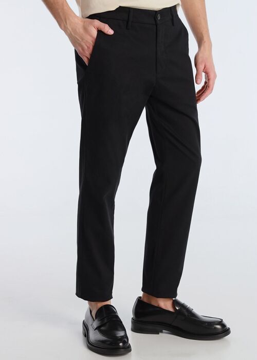 BENDORFF - Pantalon Chino Slim Saten | Black-299