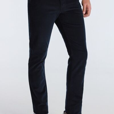 BENDORFF - Pantalon 5 poches en velours côtelé | Bleu-269