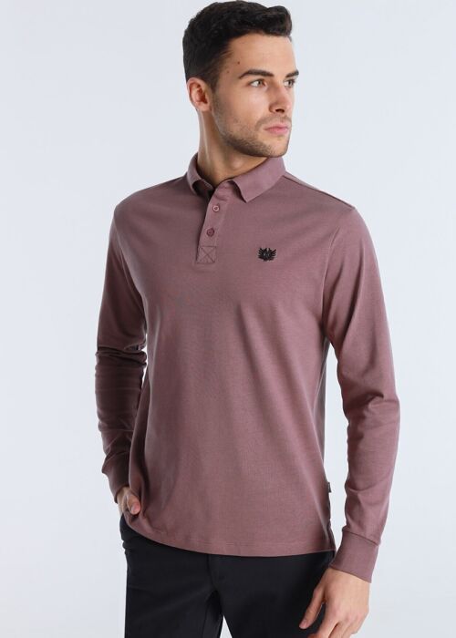 BENDORFF - Long sleeve polo Basic Logo | Purple-239