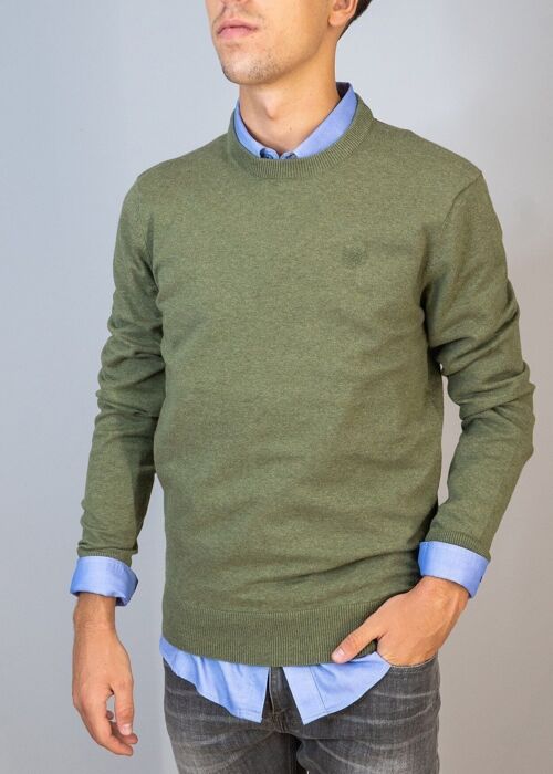 BENDORFF - Basic Box Neck Pullover | Green-277