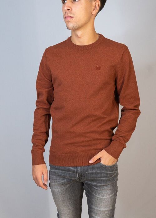 BENDORFF - Basic Box Neck Pullover | Brown-287